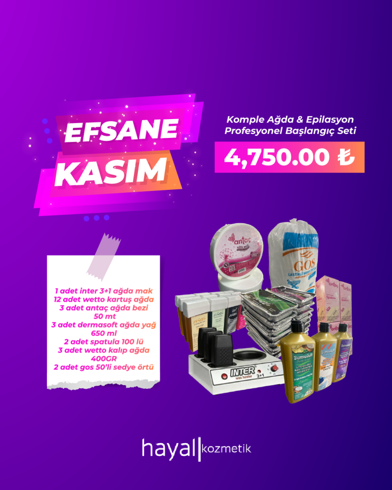 Komple Ağda & Epilasyon Profesyonel Başlangıç Seti